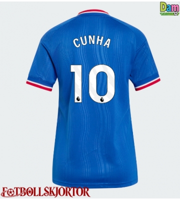 Manchester United Matheus Cunha #10 Bortatröja Dam 2026-27 Kortärmad